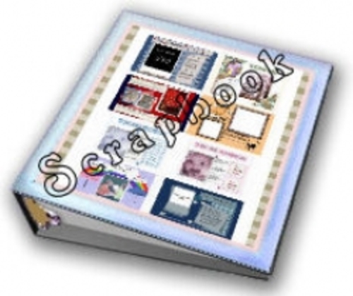 Product picture Scrapbook Template Collection I (with Master Resale Rights!)