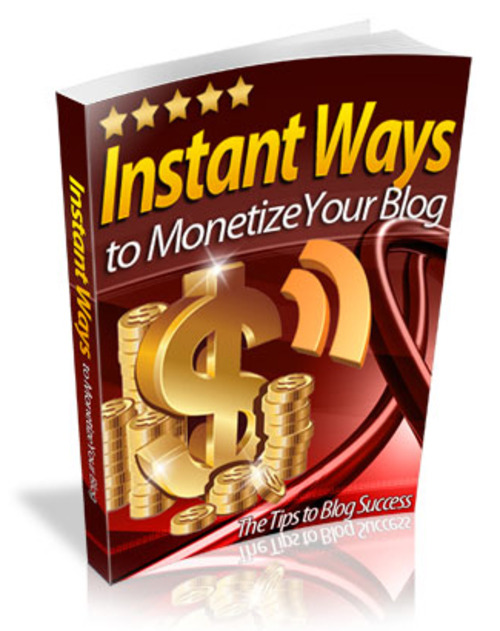 Product picture Instant Ways To Monetize Your Blog (with MRR)